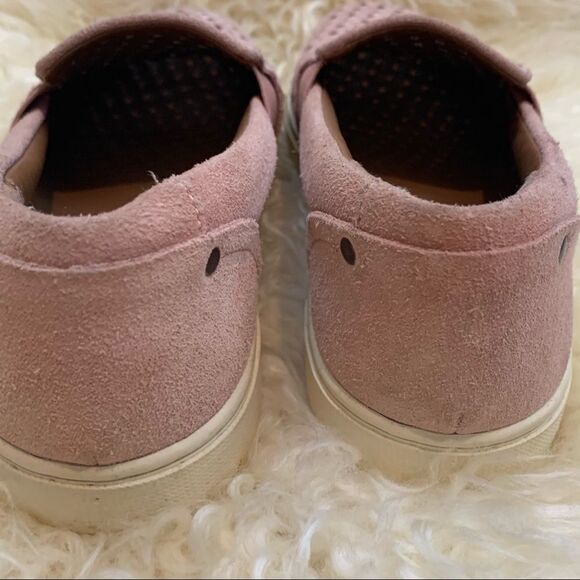 Frye & co Peggy perforated suede slip on in blush - Picture 3 of 6